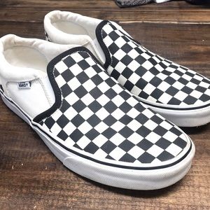 Vans checkerboard slip ons